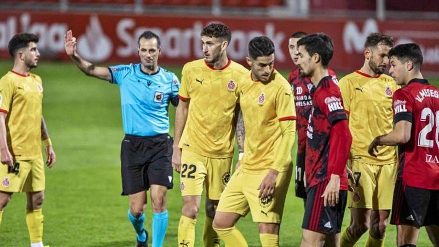 Juanpe va acabar de davanter dissabte passat a Miranda de Ebro