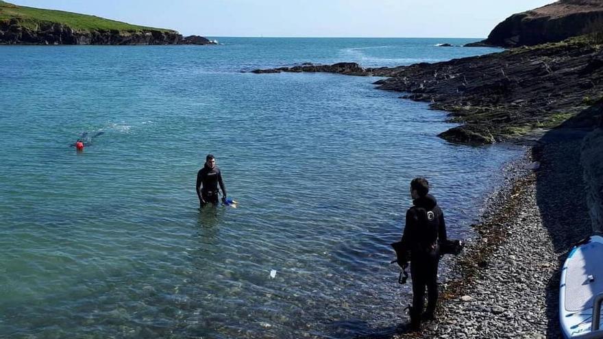 Manuel Rioja en un día de pesca en Cork, Irlanda.