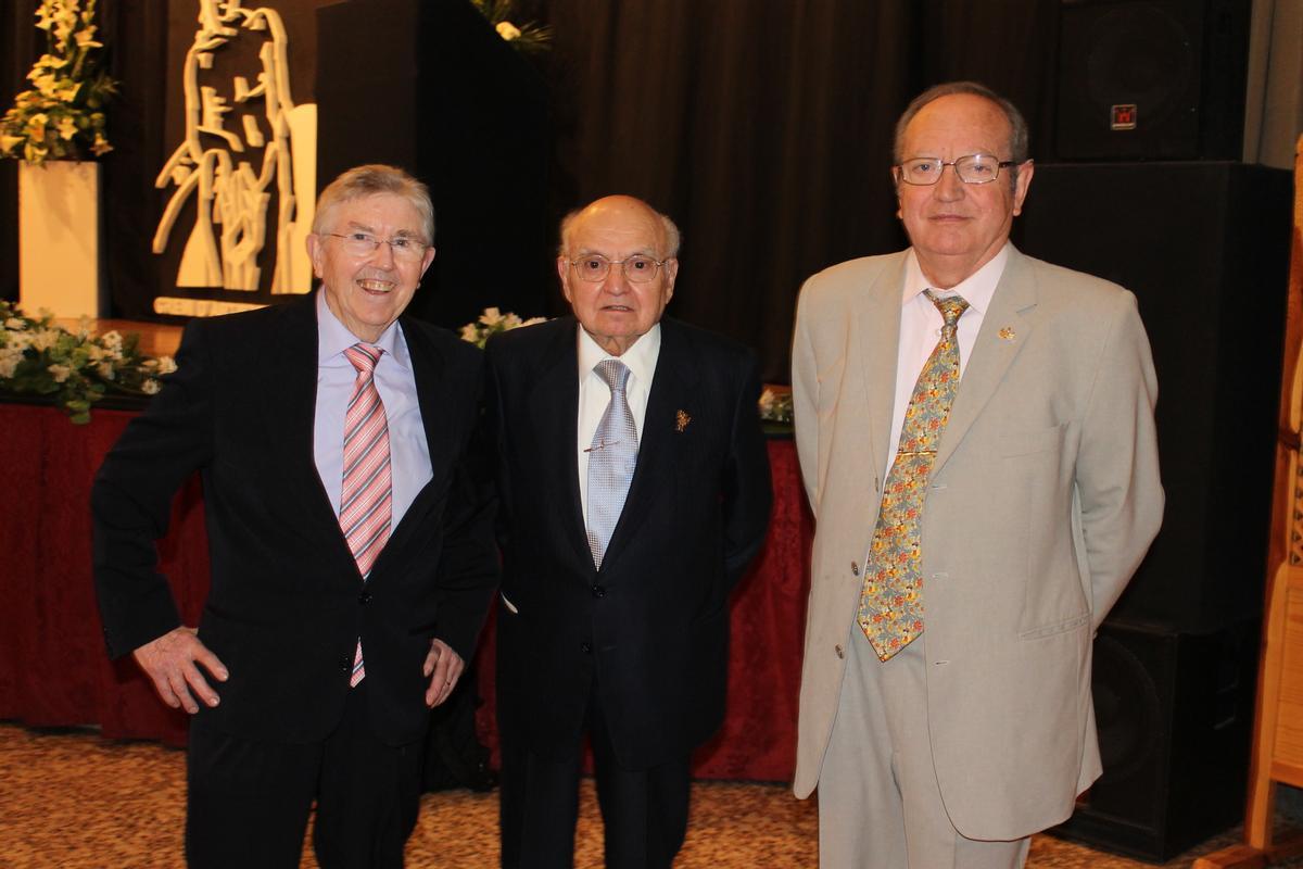 Tres artistas míticos: Josep Pascual "Pepet", Vicente Luna y José Martínez Mollá.