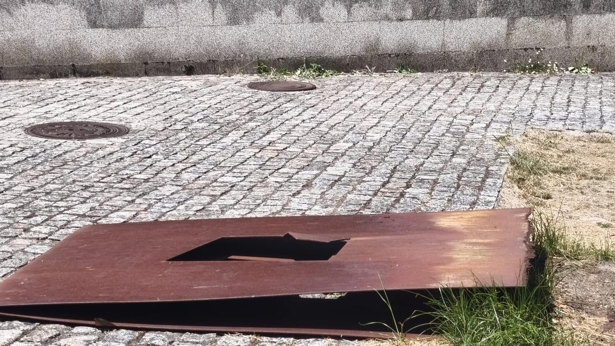 Figura do autor Rubén García, en Rodrigo de Padrón, que apareceu tirada nos últimos días
