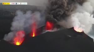Vídeo | Aquestes són les quatre boques del volcà de La Palma