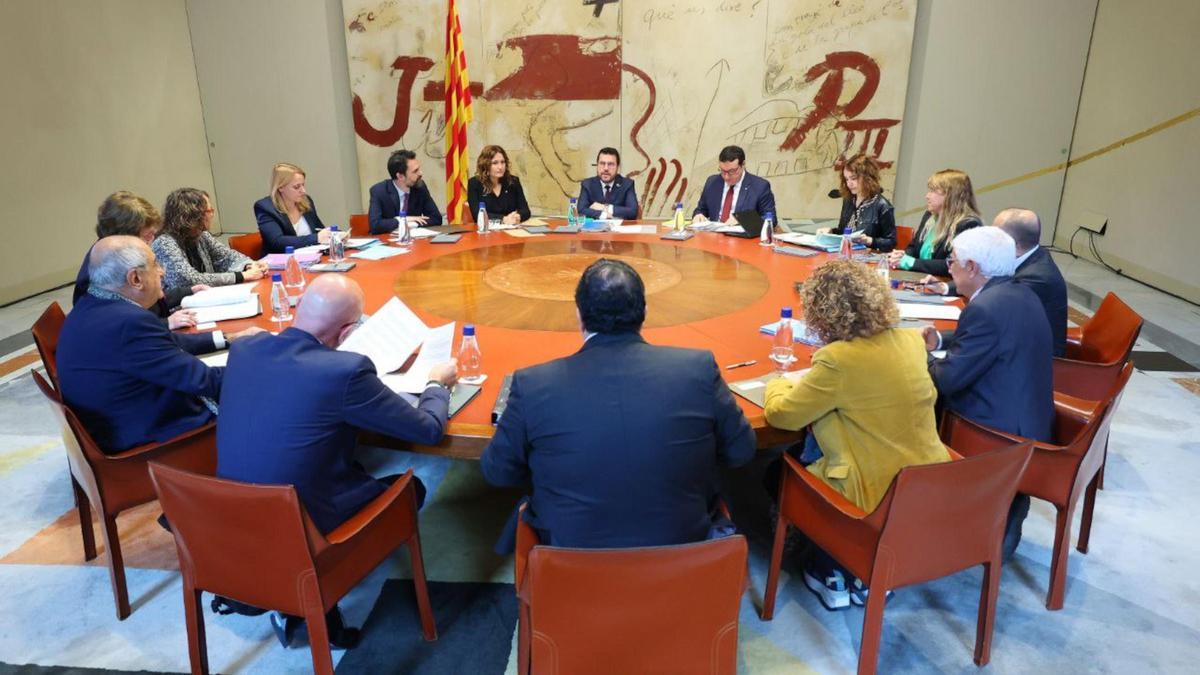 Imagen de archivo de una reunión del Govern.