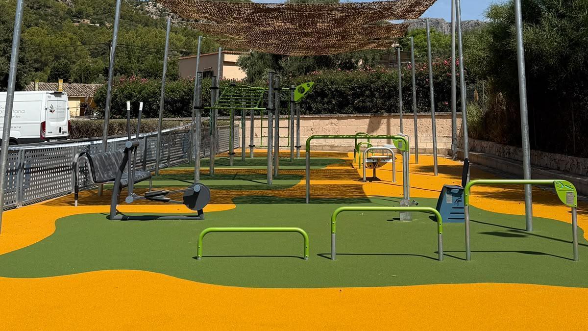 El nuevo parque saludable del polideportivo Sa Coma en Andratx.