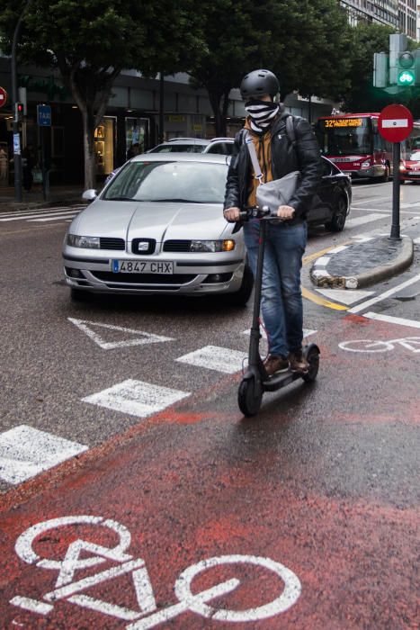 Uno de cada cinco vehículos que circulan por Colón ya son bicicletas o patinetes