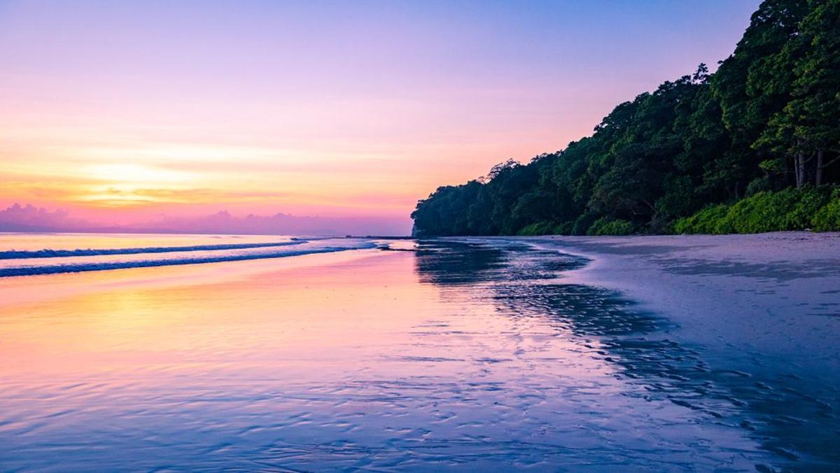 Playa de Radhanagar, islas Andaman y Nicobar.