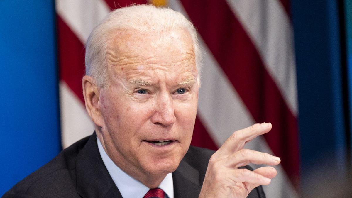 Joe Biden, durante una reunión virtual reciente.