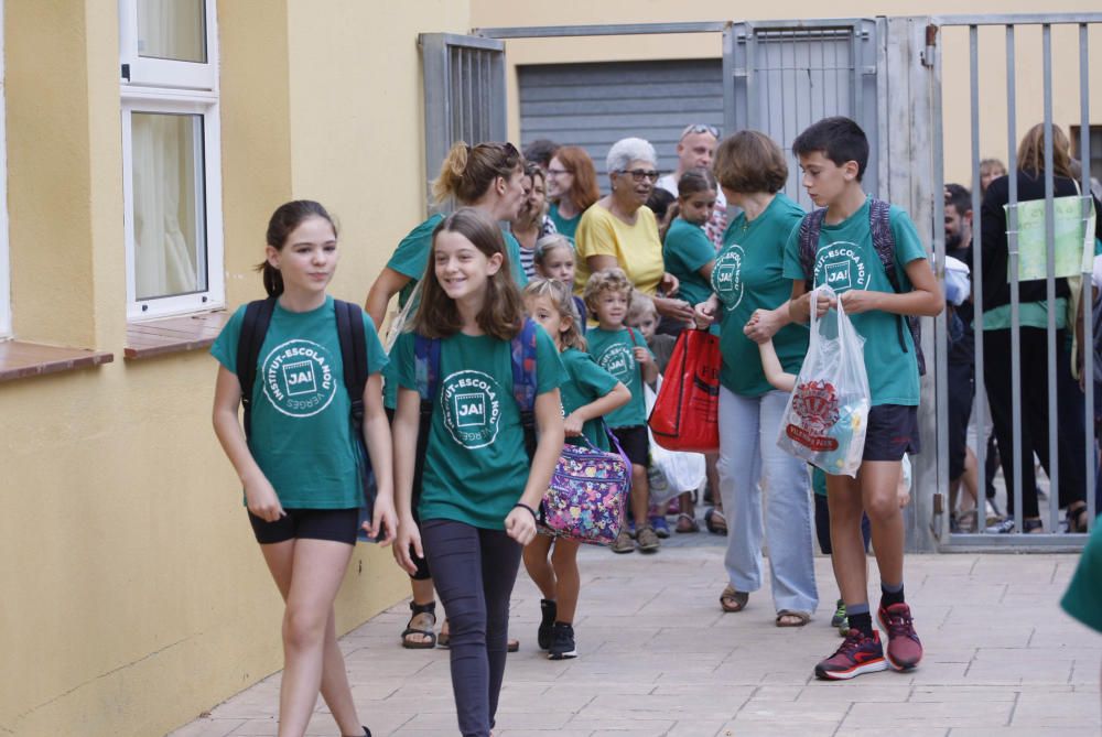 Protesta a Verges per reclamar el nou institut-escola