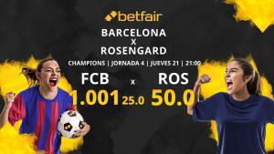 Barça Femenino vs. FC Rosengard: horario, TV, estadísticas, clasificación y pronósticos