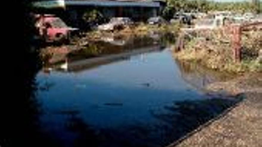 El agua del canal inunda varias zonas y edificios