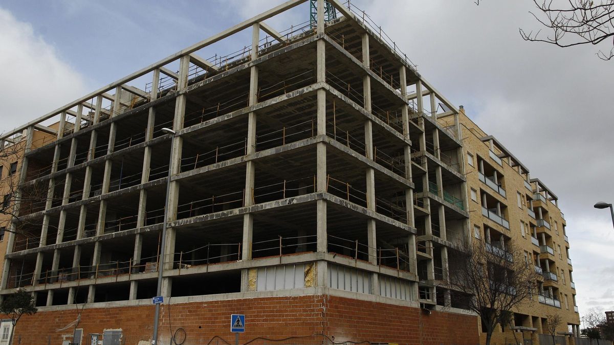 Una vivienda en construcción.