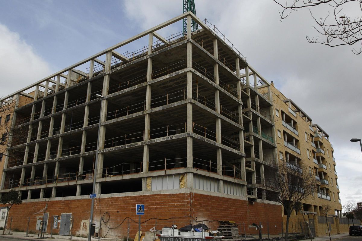 Una vivienda en construcción.