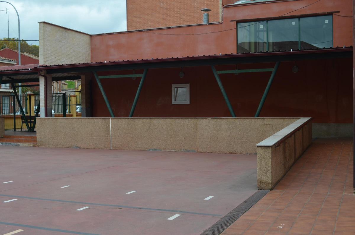 Zona en la que se va a ejecutar el nuevo comedor escolar.