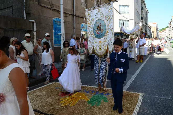 La procesión del Corpus en Bueu