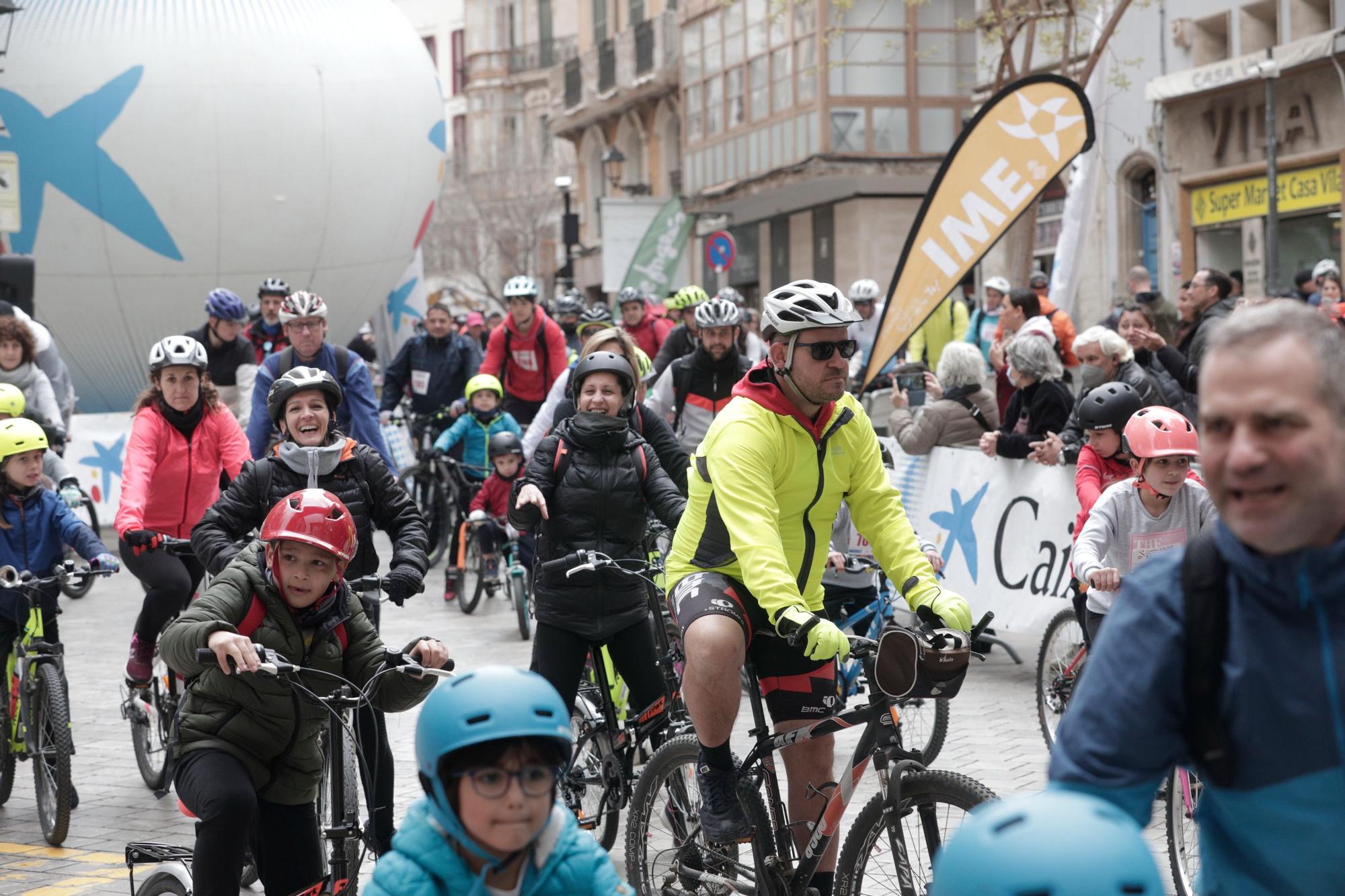 Casi 3.000 personas en el regreso de la Diada Ciclista de Sant Sebastià en Palma