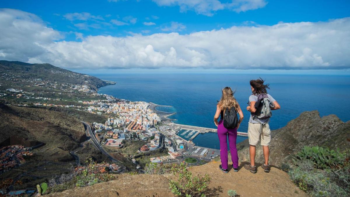 Una vista panorámica de La Palma