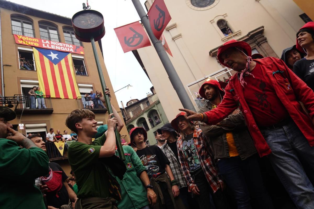 El Passacarrers de Patum d'aquest dissabte al vespre, en imatges
