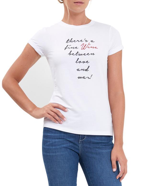 Camiseta básica con mensaje de la colección de Eva Longoria