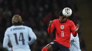 Rashford, durante el amistoso entre Inglaterra y Uruguay