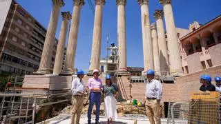 El Ayuntamiento ultima la rehabilitación del Templo Romano con el objetivo de acabar la obra en otoño