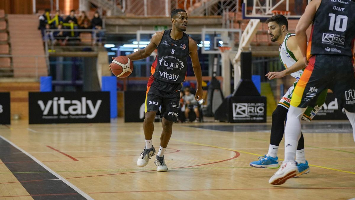 David Mejía durante un encuentro en La Granadilla de la pasada temporada.