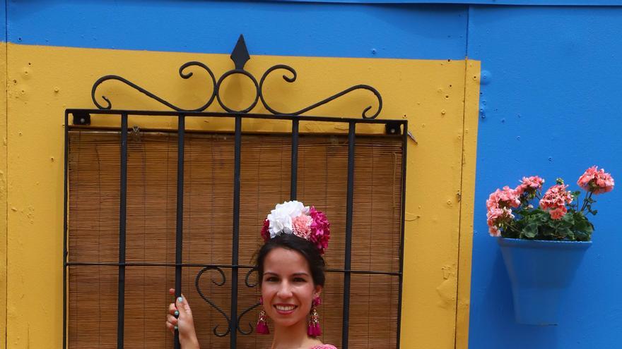 Trajes de Gitana en El Arenal el domingo de Feria