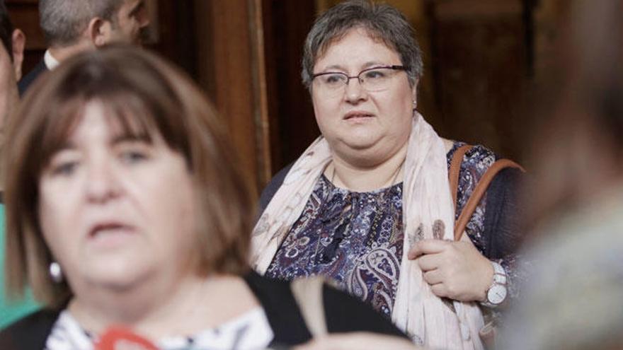 Montse Seijas, hoy en el Parlament.