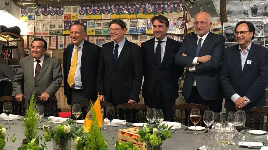 Ximo Puig y Juan Roig se unen a la comida de las directivas del Levante y el Villarreal