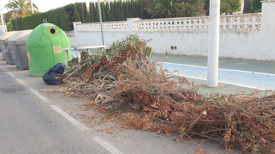 Calp quiere poner coto a los vertidos incontrolados con un mapa de recogida de podas