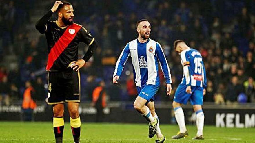 Sergi Darder celebra el seu gol decisiu, que va donar el triomf contra el Rayo.