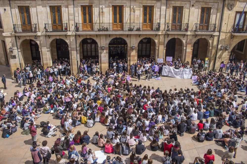 Manifestación en Oviedo.