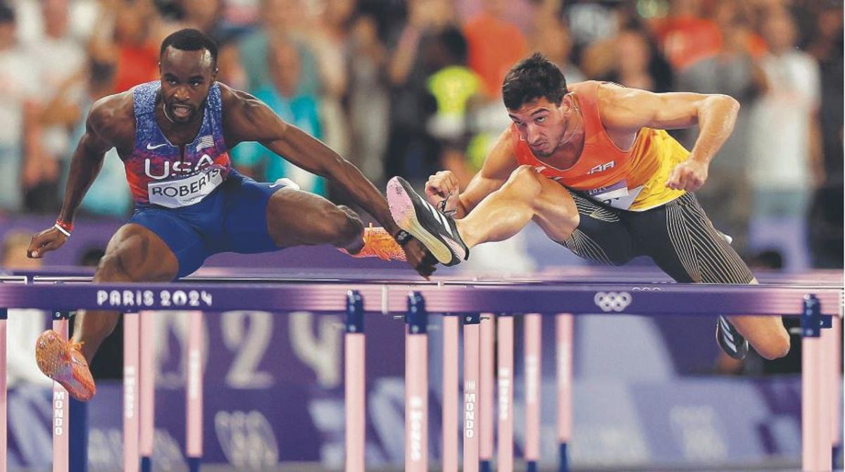 Quique Llopis, en la final olímpica de París 2024 en la que acabó cuarto