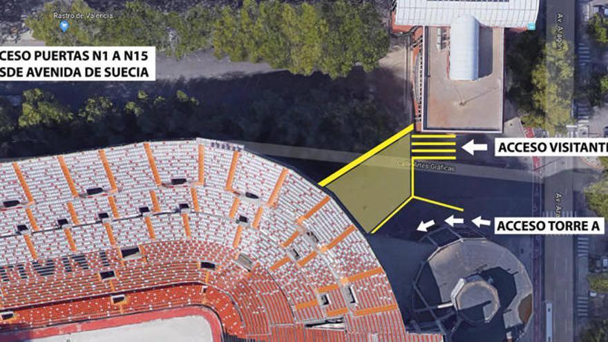 Ojo, el Valencia anuncia cambios en los accesos a Mestalla