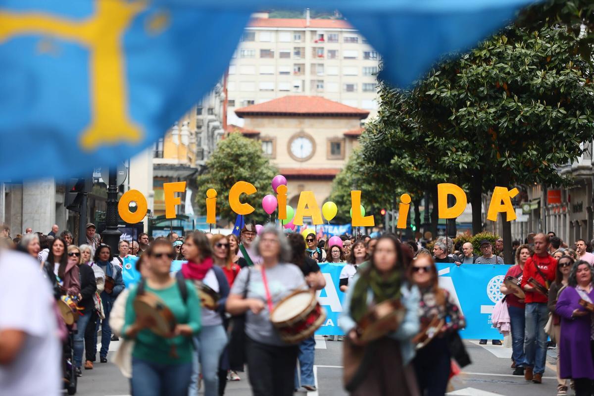 Manifestación por la oficialidad del asturiano Manifestación por la oficialidad del asturiano