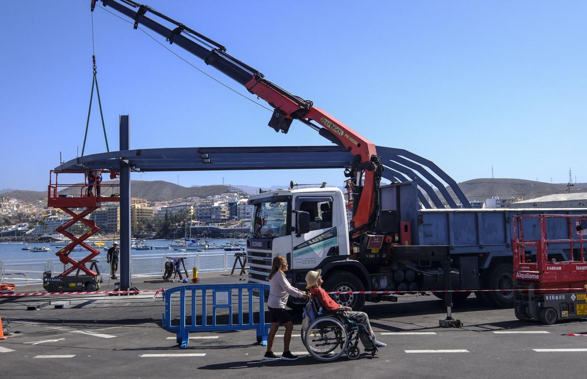 Preparativos en Arguineguín para la visita del papa León XIV a Gran Canaria