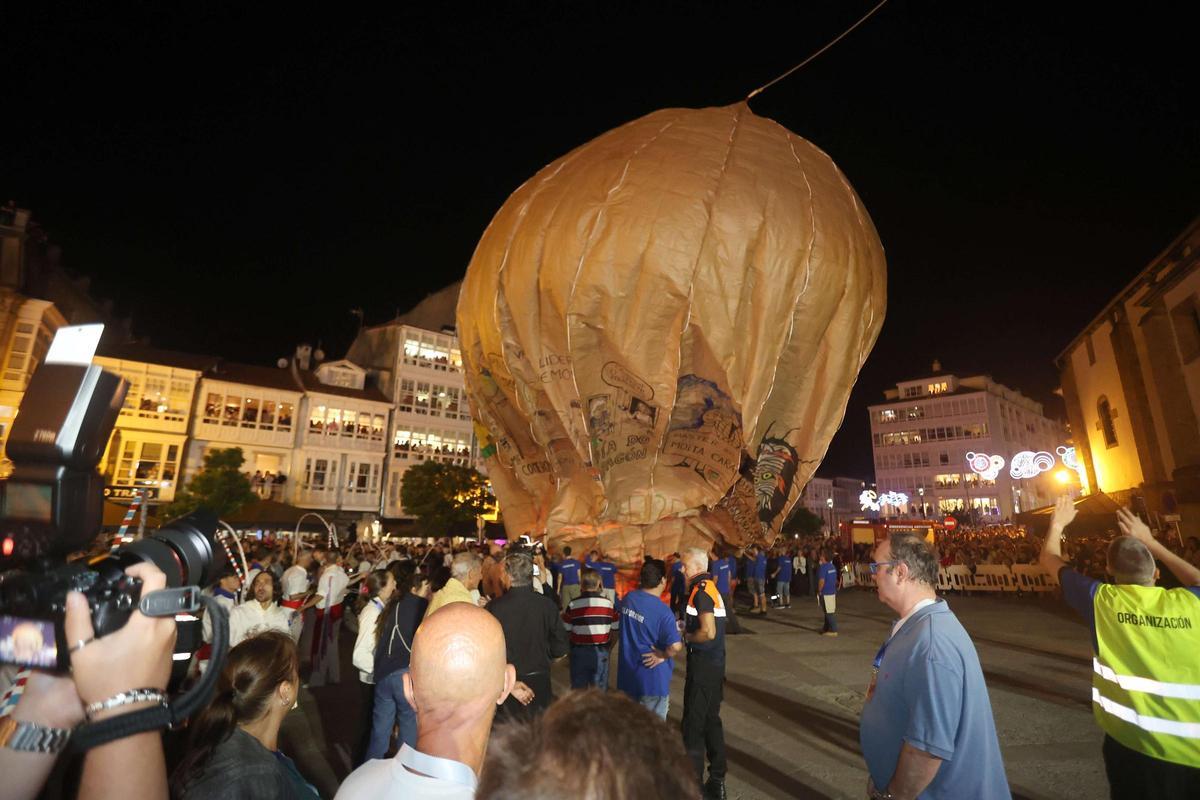 Vuelo perfecto del Globo de Betanzos por su 150 aniversario