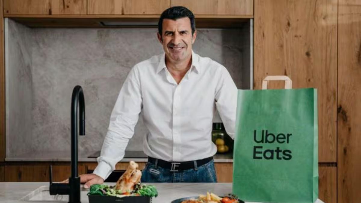 Campaña de Luis Figo con Uber Eats.