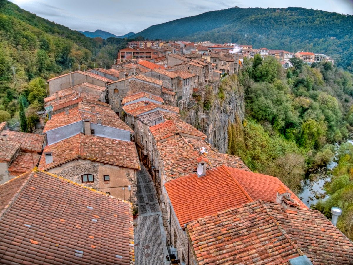 Vista aérea de Castellfollit de la Roca