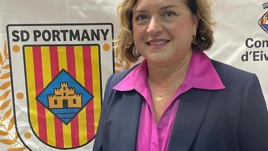 María José Castillo, presidenta de la SD Portmany: “Somos los primeros que condenamos la violencia en el fútbol”