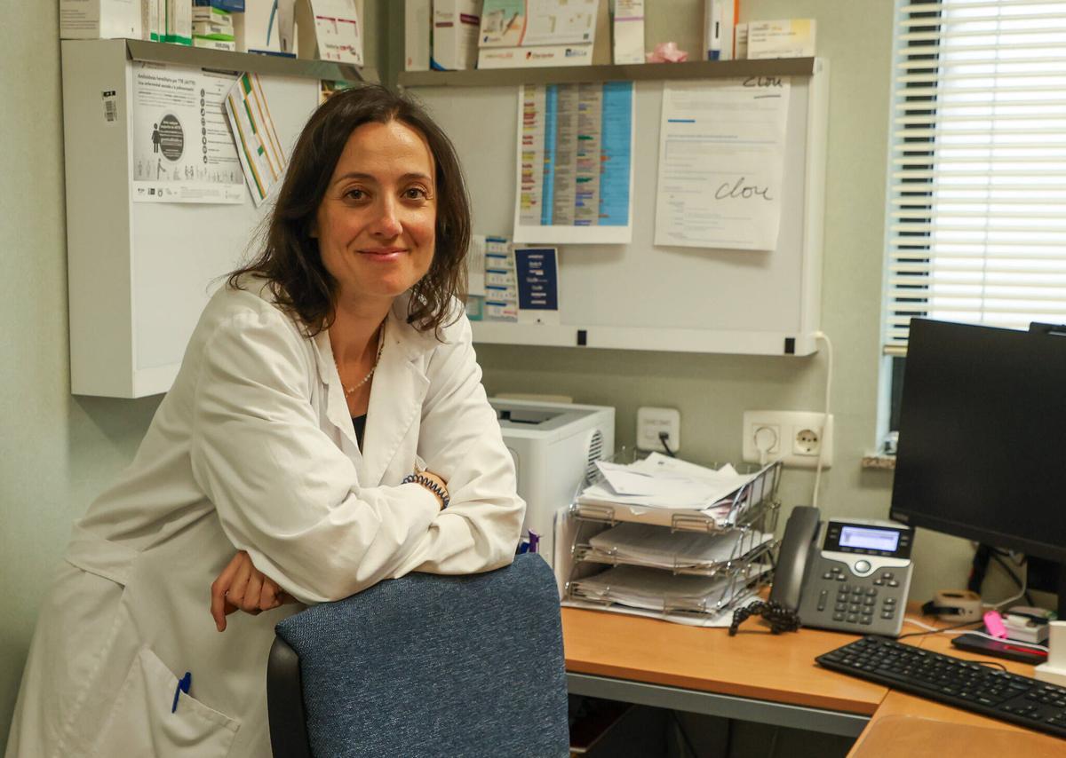 Clara Domínguez, esta semana en el Clínico de Santiago.