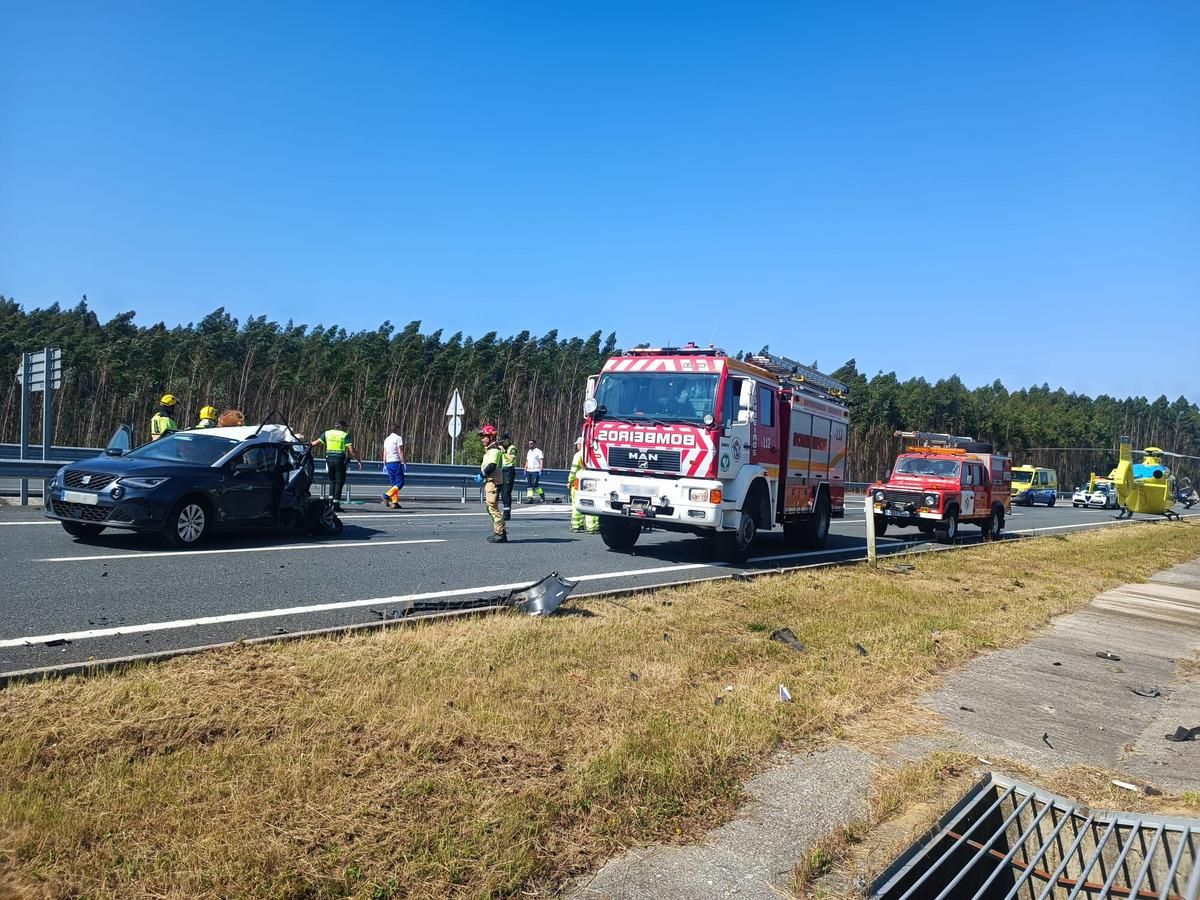 Accidente de tráfico en O Pino
