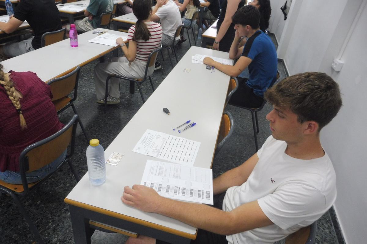 Momentos previos al examen.