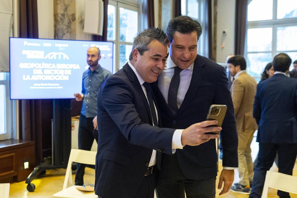 Josep Maria Recasens en un momento de la última edición de European Bridges, el foro organizado por EL PERIÓDICO en colaboración con beBartlet en Bruselas.