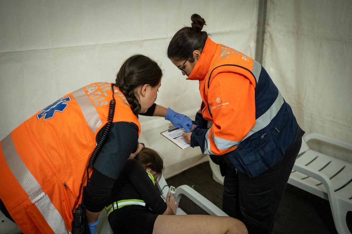 Personal sanitario en el hospital del Carnaval