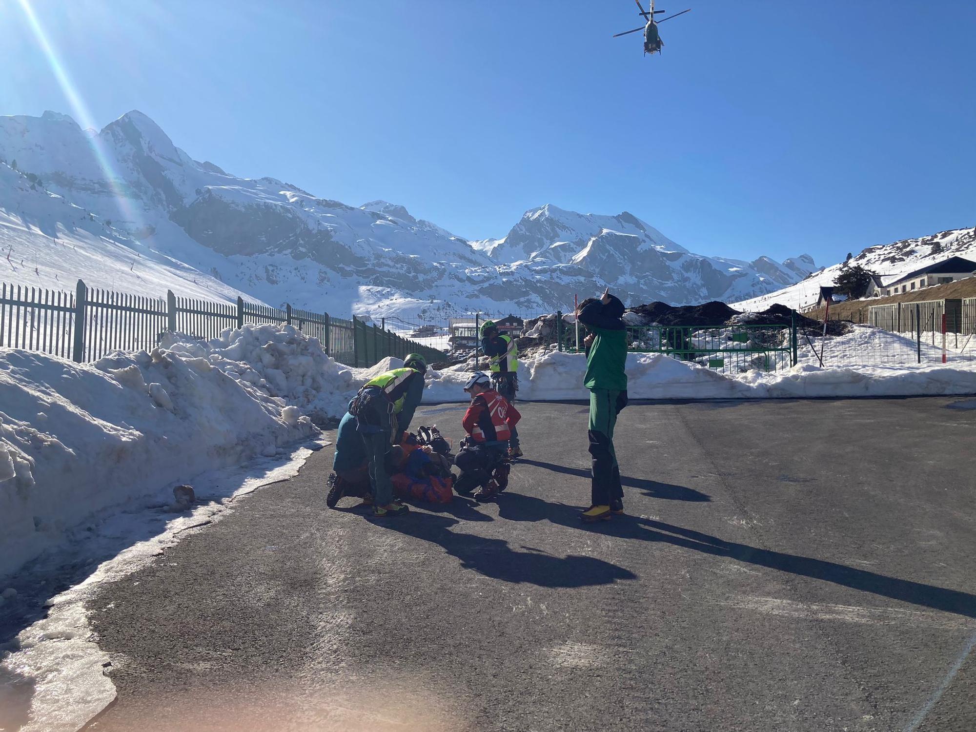 Rescatadas cuatro personas en el Pirineo de Huesca, dos tras ser arrastradas por un alud