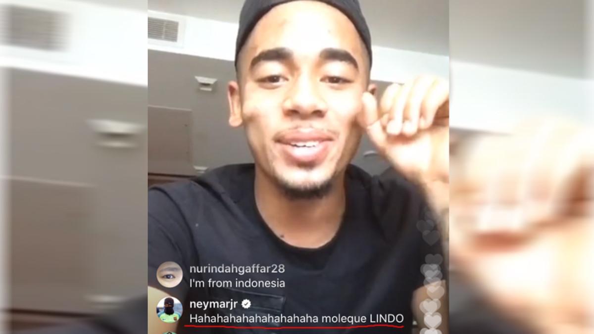 Neymar participó en el chat que Gabriel Jesus tuvo con sus seguidores