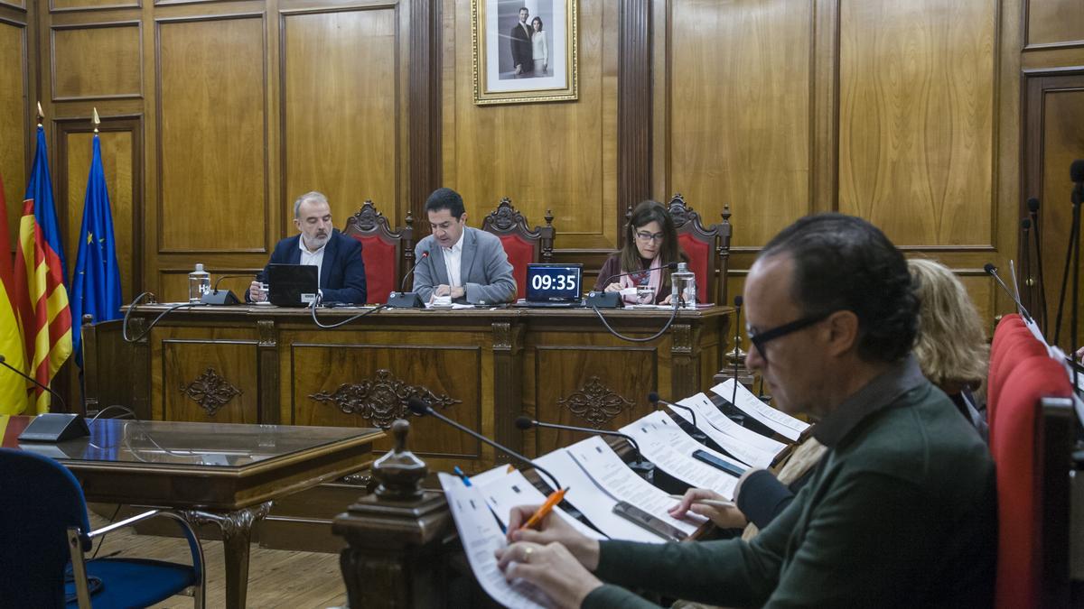 Imagen del pleno celebrado este viernes en Alcoy.