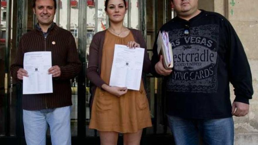 Ignasi Bellido, Mireia Mollà y Robert Vilaplana, ayer.