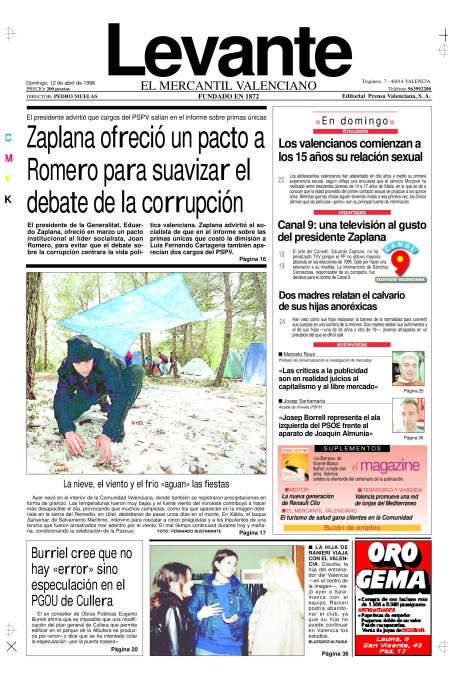 Las portadas de Zaplana