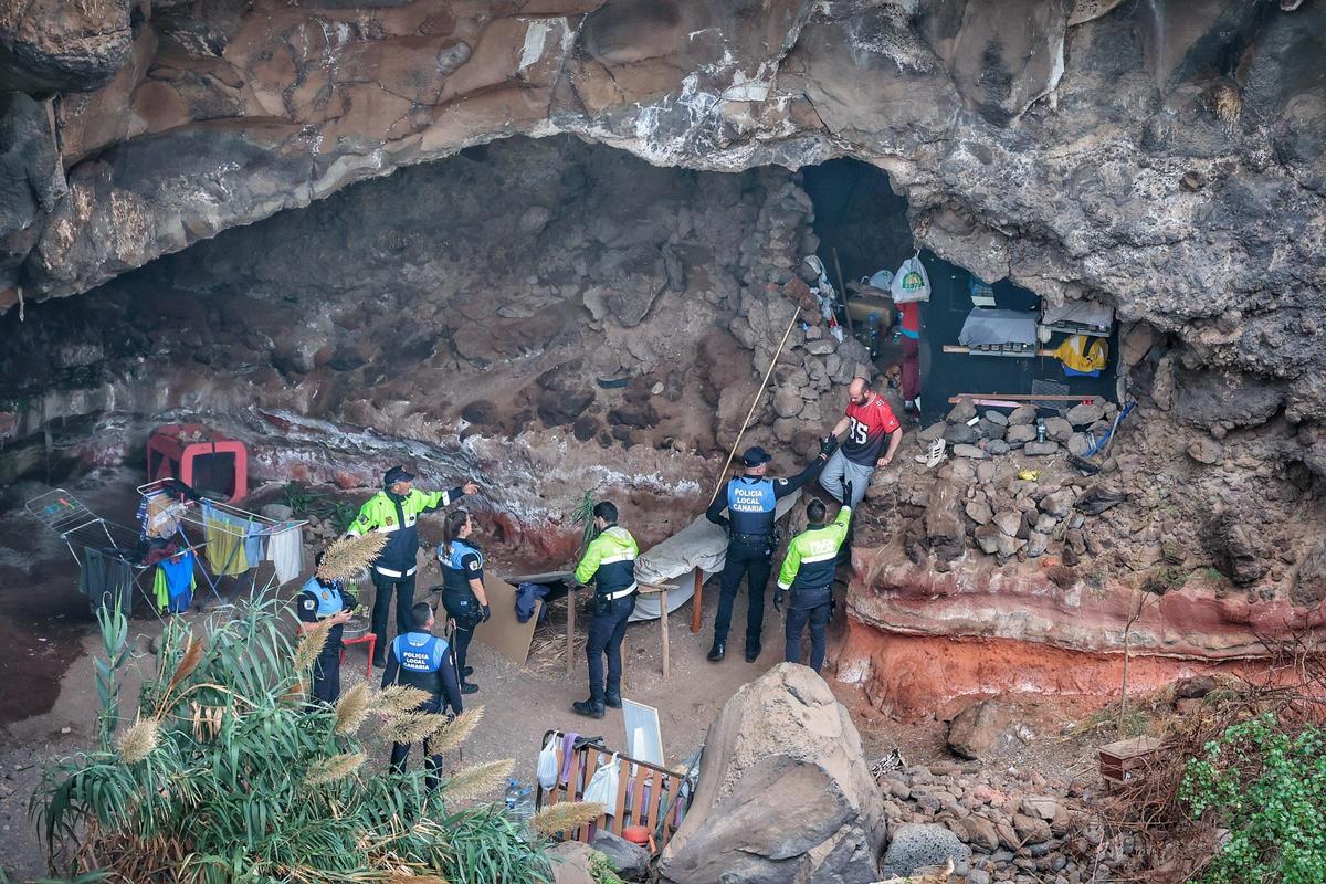 Rescate en el barranco de Santos.