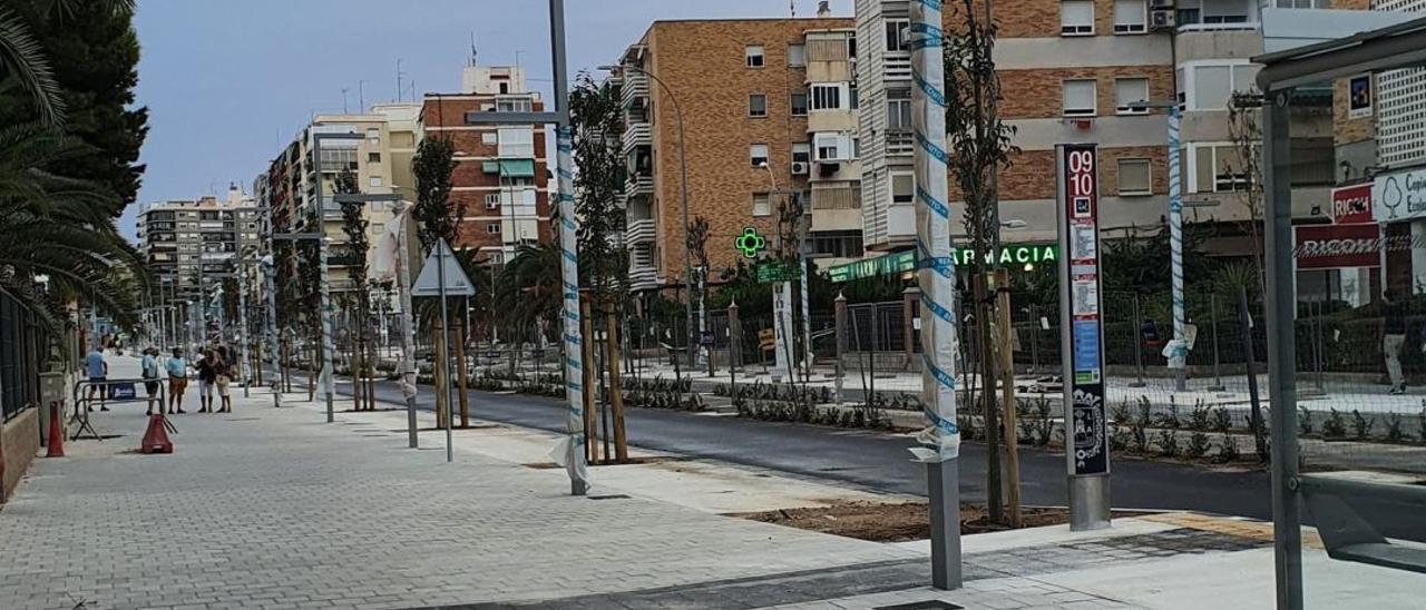 Imagen de la reurbanización de la avenida Padre Esplá